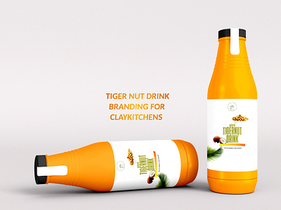 TigerNut Drink Bottle Branding branding design illustration typography