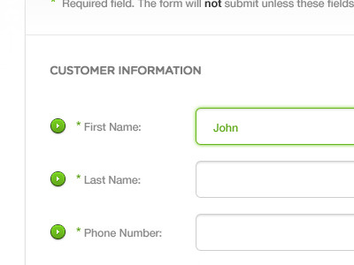 Form Input Design