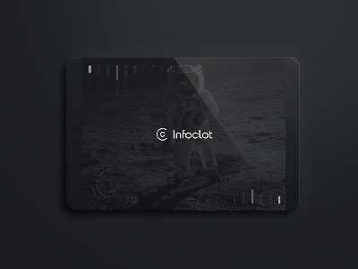 Infoclot logo datavisualization future graphic infograph logotype minimal space uiux