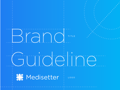 Medisetter Brand Guideline brand brand image case study health care identity inspiration logo logo design medical minimal presentation