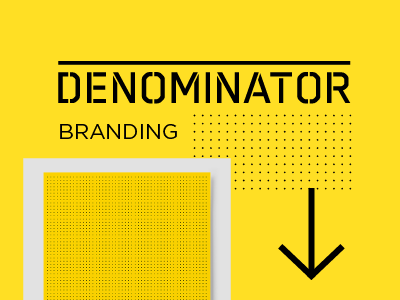 Denominator Accelerator Branding bold branding identity inspiration logotype minimal typography