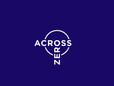 Across Zero Architecture Firm Branding animation architecture blue bold branding circle form minimal typography zero