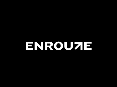 Enroute branding clean identity logo logotype minimal photography roadtrip simple travel