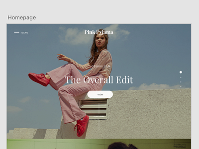 Lookbook Homepage editorial fashion fullscreen interface lookbook minimal uiux vintage website website design