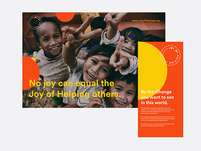 Prints for Joy of Helping branding community design identity inspiration logo logo design minimal ngo nonprofit photography social campaign typography