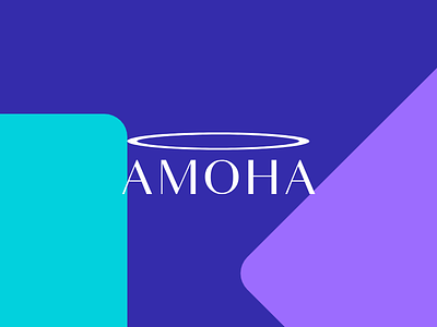 Amoha Logo bold branding clean design identity illustration inspiration logo logo design logotype minimal typography ui ux vector