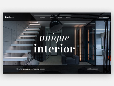 Interior Promo Design branding design graphic design interior typography web