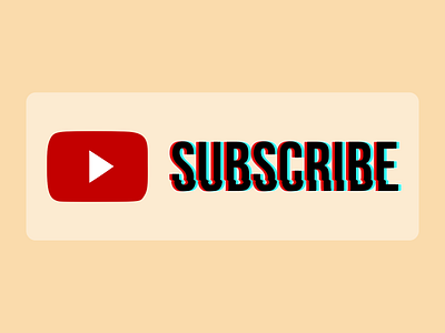 Youtube subscribe banner graphic design ui youtube