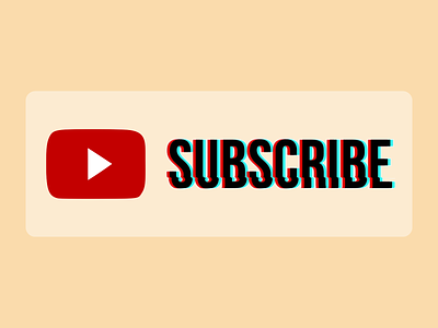 Youtube subscribe banner graphic design ui youtube