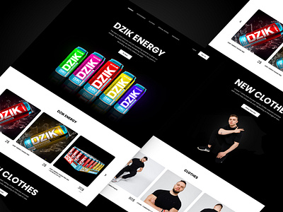 WKDZIK workout brand - website redesign proposal