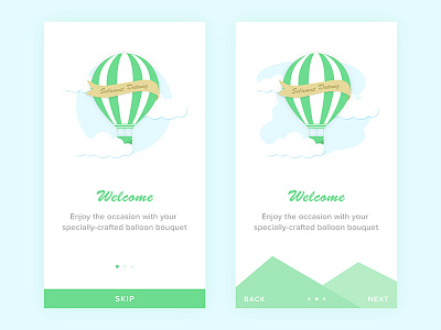 App Onboarding android ballon clean cloud dashboard illustration ios onboarding ui ux website welcome