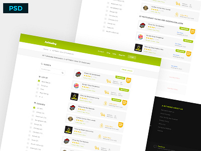 Freebie: Foodading Website Design crm cuisines dashboard food free kit psd restaurant ui website