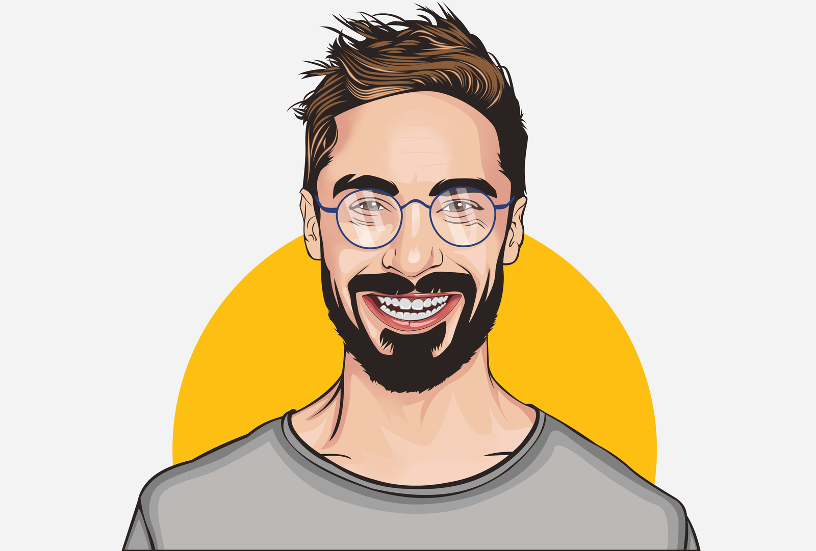 cartoon portrait by DesignerNaim on Dribbble