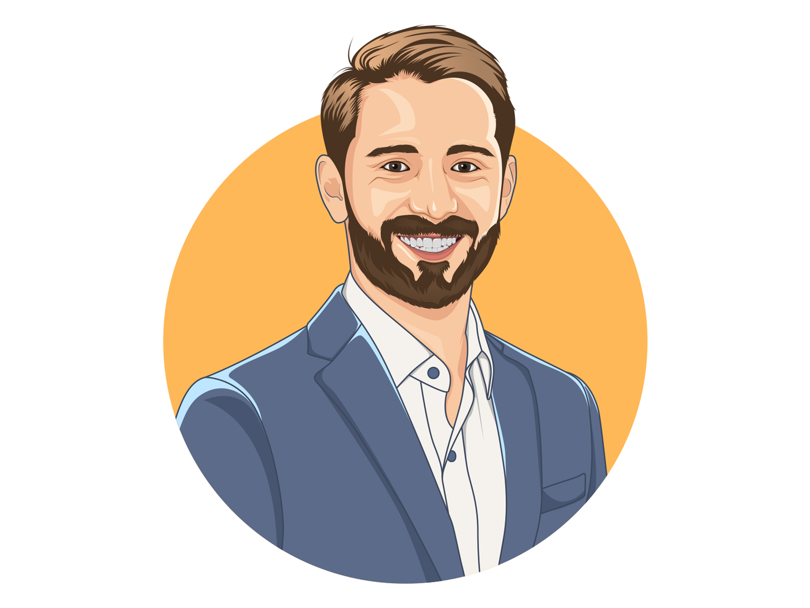 Cartoon Portrait by DesignerNaim on Dribbble