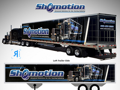 Shomotion Trailer Graphic's 3d wrap design