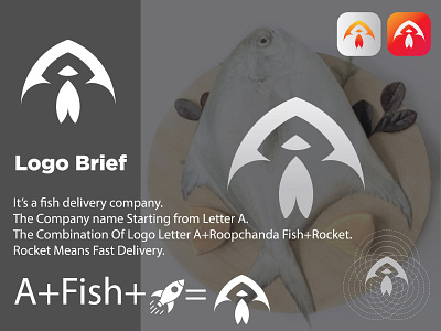 Fish Delivery company creative logo design concept in 2022.