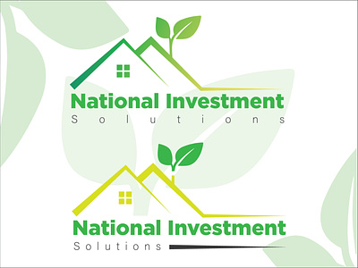 National Investment Solutions Creative modern minimal logo
