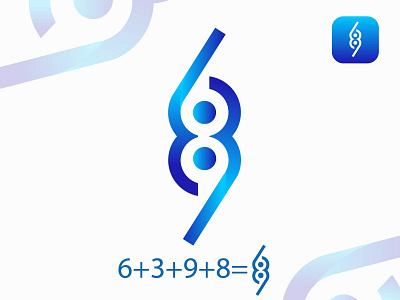 6938 Combination Mark Monogram Logo Design Concept 2022. 69 logo 698 logo 6983 logo blue logo branding combination mark logo creative logo design graphic design illustration logo logo design modern logo monogram logo new logo number logo stylish logo trending logo 2022 trendy logo vector