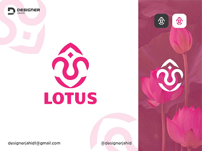 Lotus Flower Buds Creative Logo Design For Flower Shop. abstract logo branding combination mark logo creative logo design flower logo flower shop graphic design illustration logo lotus flower buds logo modern logo monogram logo new logo pictorial logo pink logo stylish logo trending logo 2022 trendy logo vector