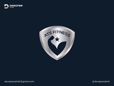 ATS Fitness Body Builder Gym logo Design 2022 |  Fitness logo