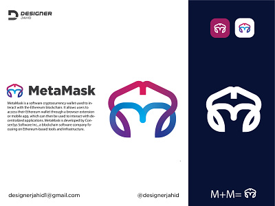 MetaMask Logo redesign m plus m letter logo design