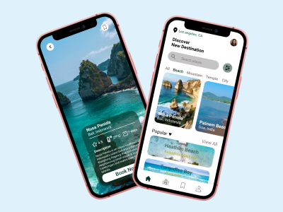 A travel booking app concept design graphic design mobile app ui ux