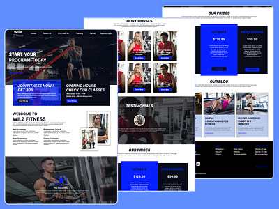 Fitness Concept design figma product design ui ux