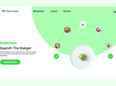 Food Hunt chat design figma graphic design product design ui ux