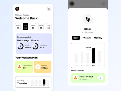 Fitness App chat design figma graphic design product design ui uiux ux