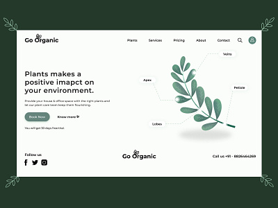 Go Organic brand branding design designs figma sketch ui