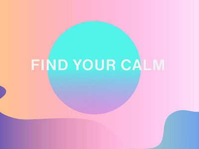 Findyourcalm coloful fun gradient illuatration vecor