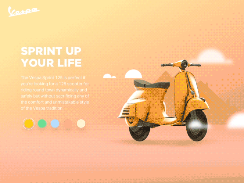 Vespa - Product 3d view