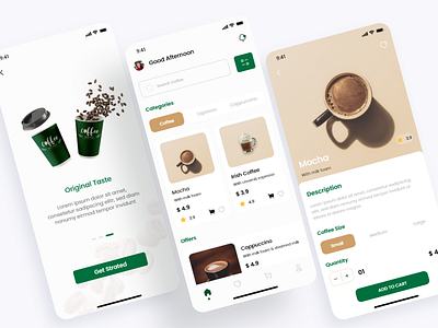 Coffee Mobile App - UI