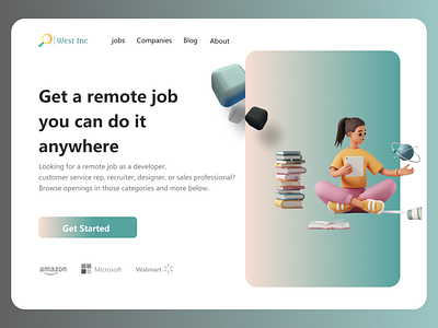 Remote Job Header - Web Design