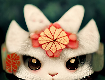 Japanese art style Cat 3d animation branding design graphic design illustration logo motion graphics t shirt ui