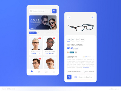 Glasses Store Application Design