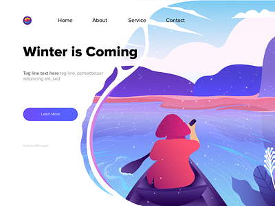 Winter is Coming! illustration illustration art ui ui design vector