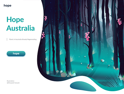 Hero image Illustration Plants in Australia Already Regenerating australia illustration illustration art