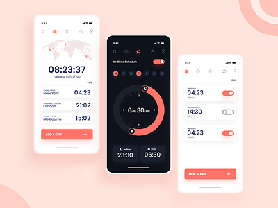 World clock and Smart Alarm Mobile App