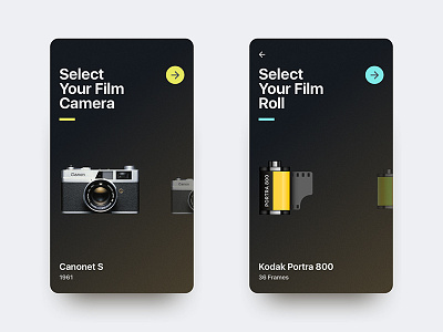 Film Camera App Concept android app camera debut design film photography indonesia interface ios jakarta mobile ui ux