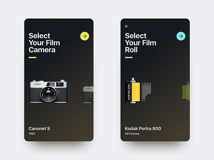 Film Camera App Concept by EJA on Dribbble