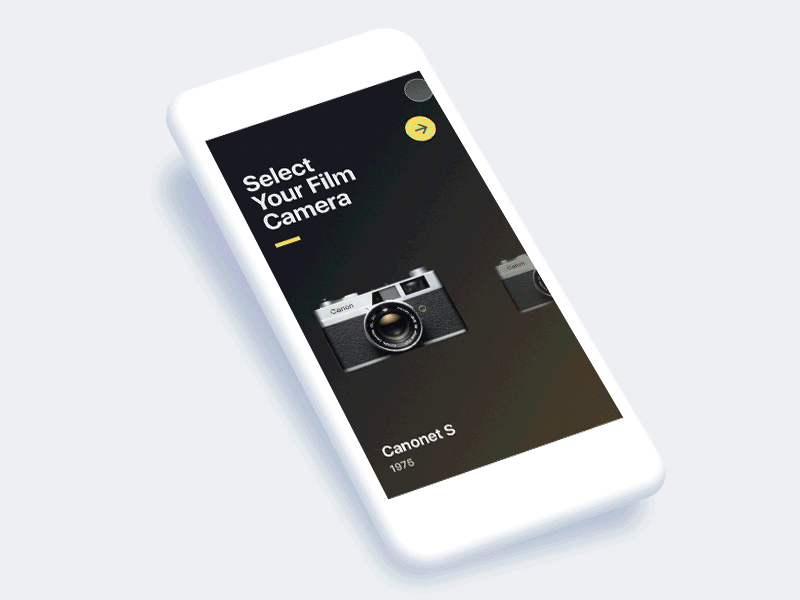 Film Camera App Concept // Interaction