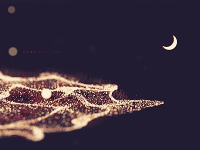 moon c4d design graphics illustration visual xparticles