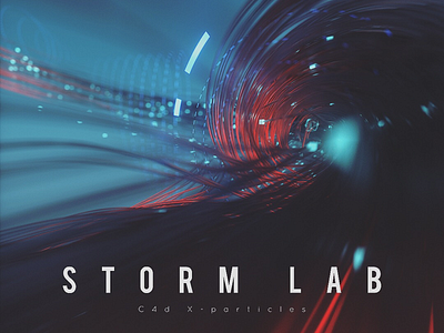 Storm lab 3d c4d cyberpunk design glitch glitché graphics illustration octane typography