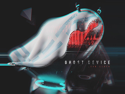 ghost device c4d cyberpunk daily design glitch graphics illustration octane poster render shot