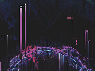 004- c4d cyberpunk design glitch graphics illustration shape shots visual