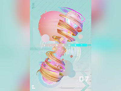 bones art c4d design glitch graphics illustration photoshop pixel poster shape shots style summer