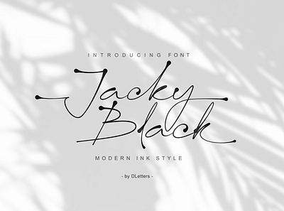 Jacky Black Handwritten Font branding font fontdesign handlettering handwritten ink style inktober lettering script font signature font signature logo