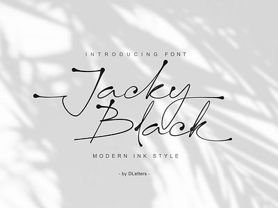 Jacky Black Handwritten Font