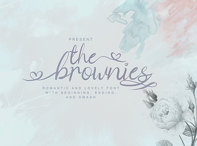 The Brownies | Romantic Love Font branding font font family fontdesign handlettering handwritten lettering script font signature font signature logo typedesign